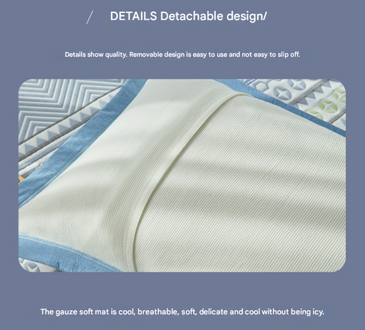 Orange Stallion Premium 6-Layer Cotton Gauze Pillowcase Pair - Ultra Soft & Breathable (56x80cm)