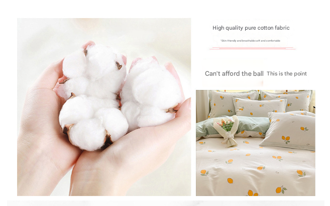 Happy Friends 100% Cotton Pillowcase Set (Pack of 2) - Breathable Standard Size 48x74cm Pure Cotton Pillow Covers