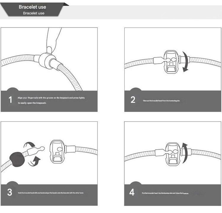 Blue Kids DIY Beaded Bracelet Set - Creative Jewelry Making Kit with Princess Gift Box and Display Stand