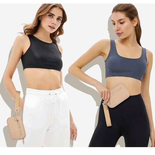 Pink RFID Blocking Nylon Wristlet Clutch Wallet - Compact Waterproof Pouch with Card Slots & ID Window