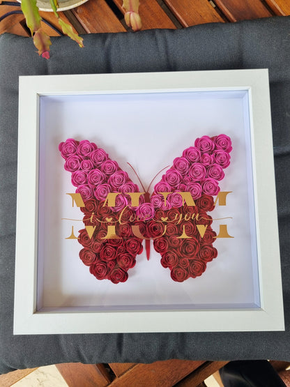 Mother’s Day Special – Custom Handmade Flower Shadow Box (30x30cm)