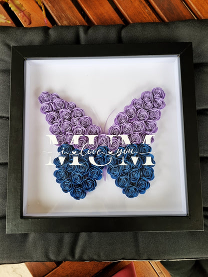 Mother’s Day Special – Custom Handmade Flower Shadow Box (30x30cm)