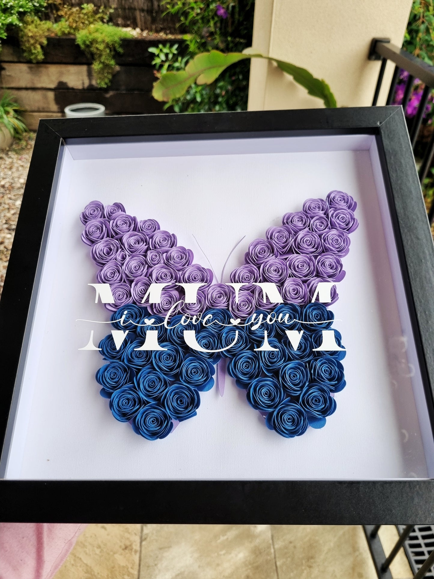 Mother’s Day Special – Custom Handmade Flower Shadow Box (30x30cm)