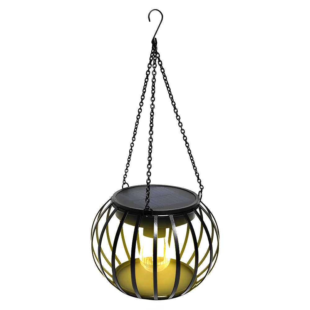 LUMIRO 2 Pack Outdoor Solar Hanging Lights Pumpkin Decorative Lantern - The Grand Bazaar of Australia