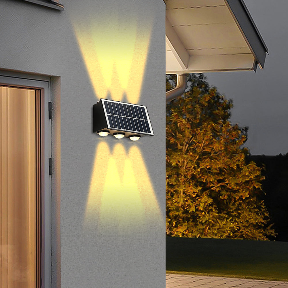 LUMIRO Waterproof Outdoor Solar Wall Sconce Light_7