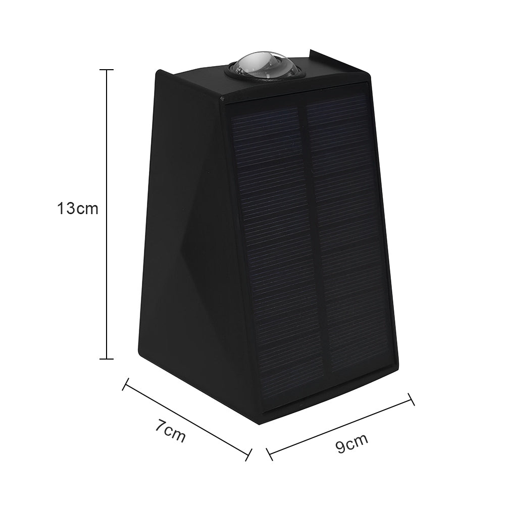 LUMIRO 2 Pack Solar Wall Lights UP and Down Fence Lighting_6