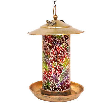 LUMIRO Outdoor Hanging Solar Bird Feeder and Garden Lantern_4