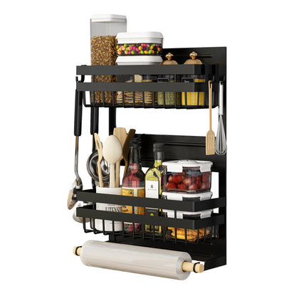 STORFEX 2 Layer Magnetic Spice Rack Refrigerator Shelf_0