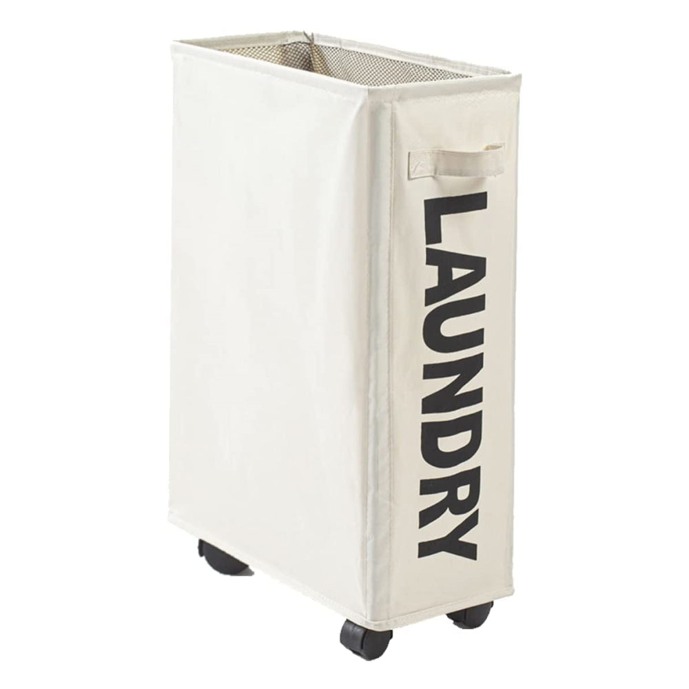 STORFEX Foldable Laundry Basket with Wheels_1