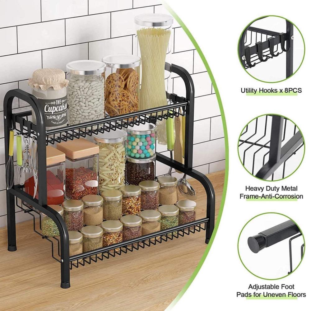 STORFEX 2 Tier Spice Racks Countertop Organizer_3