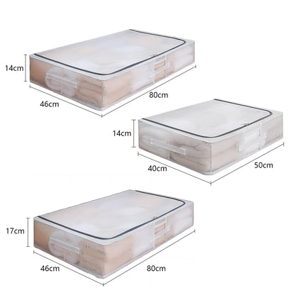 STORFEX Metal Frame Under Bed Storage Containers Cloth Storage Bin_1