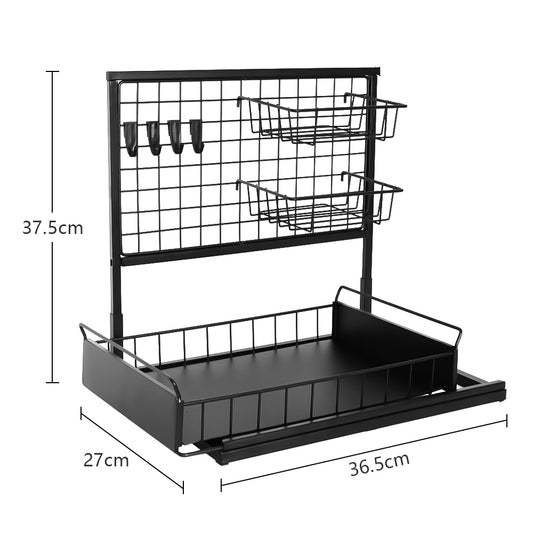 STORFEX 2-Tier Pull Out Cabinet Organizer Under Sink Rack - The Grand Bazaar of Australia