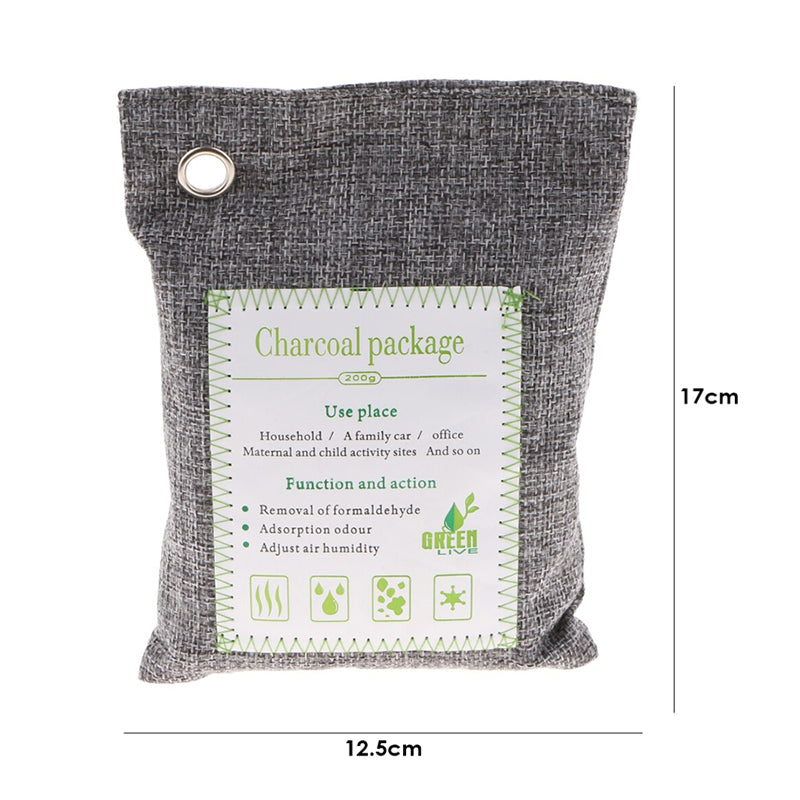 Pack of 5 Activated Bamboo Charcoal Air Purifying Deodorizing Bags_1