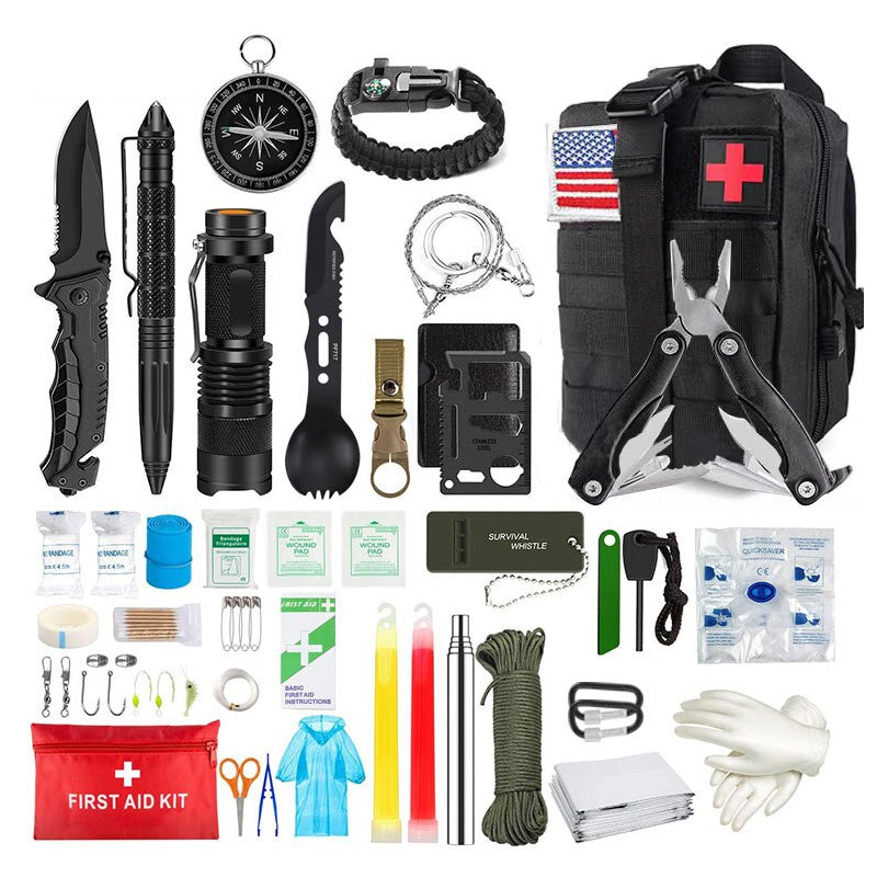 39in1 Tactical Emergency Survival Kit Outdoor Hiking Camping SOS Tool Equipment - The Grand Bazaar of Australia