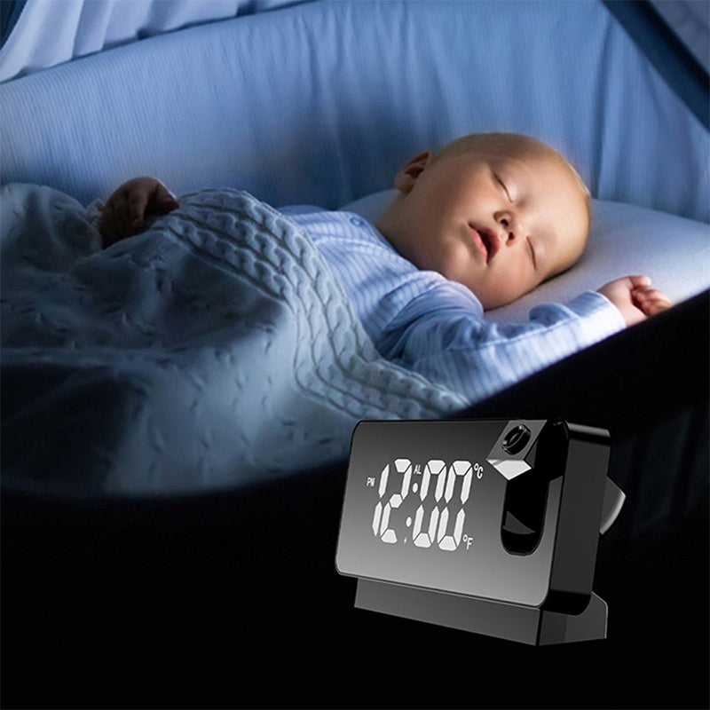 Wall Projection Digital Display Alarm Clock with Thermometer Function_10