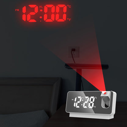 Wall Projection Digital Display Alarm Clock with Thermometer Function_5