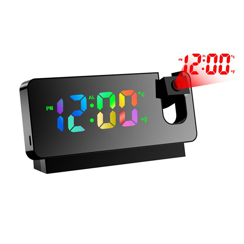 Wall Projection Digital Display Alarm Clock with Thermometer Function_13