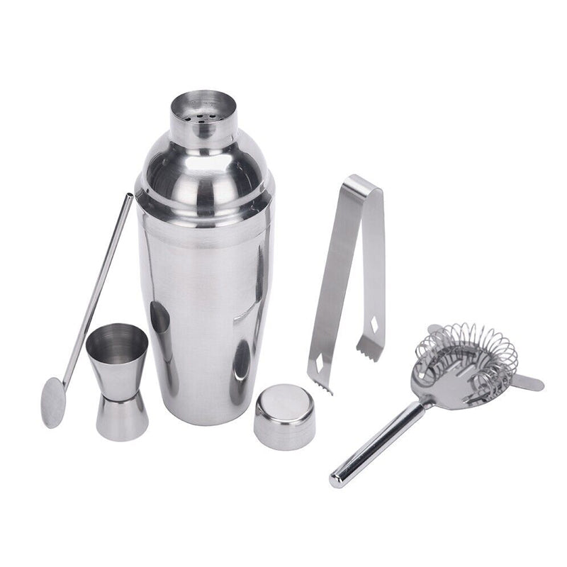 5 Pcs Stainless Steel Cocktail Maker Set Premium Bartending Tool Kit - The Grand Bazaar of Australia
