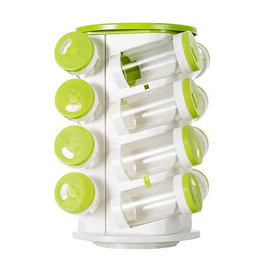 Revolving Spice Rack Tower Transparent Rotating Seasoning Storage Organizer - The Grand Bazaar of Australia