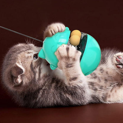 Interactive Cat Tumbler Treat and Food Dispenser Slow Feeder with Ball - The Grand Bazaar of Australia
