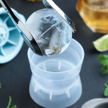 Pack of 2 Sphere Shape Ice Molds Quick Release Ice Ball Maker for Cocktail - The Grand Bazaar of Australia