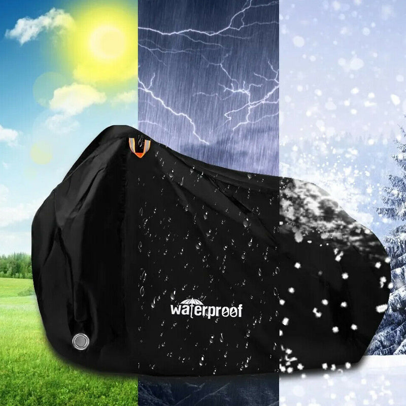 Heavy Duty Waterproof Outdoor Bicycle Cover with Anti-Theft Lock Holes - The Grand Bazaar of Australia