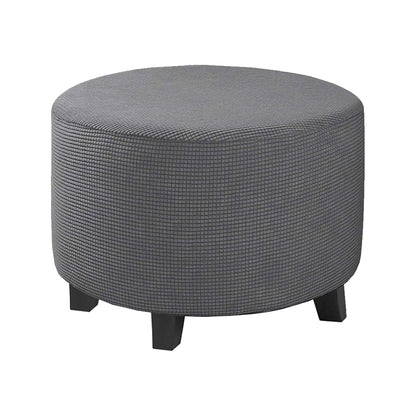 COMFEYA Round Ottoman Cover - Stretch Ottoman Slipcover Furniture Protector for Round Ottomans_20