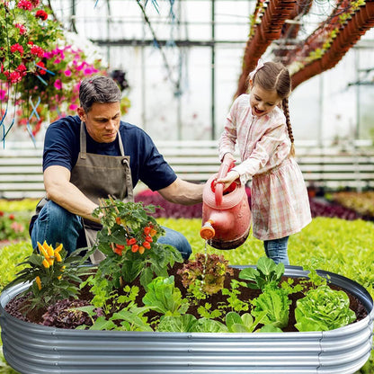 GREENHAVEN Raised Garden Bed Outdoor Galvanized Planter Boxes_1