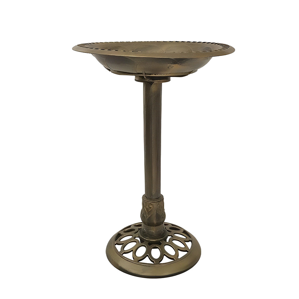 GREENHAVEN Antique Style Resin Outdoor Garden Bird Bath_6