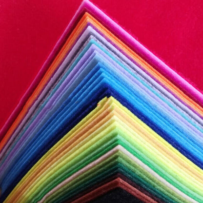 80pcs Squares Non-Woven Felt Fabric Sheets for DIY Handcrafting_2