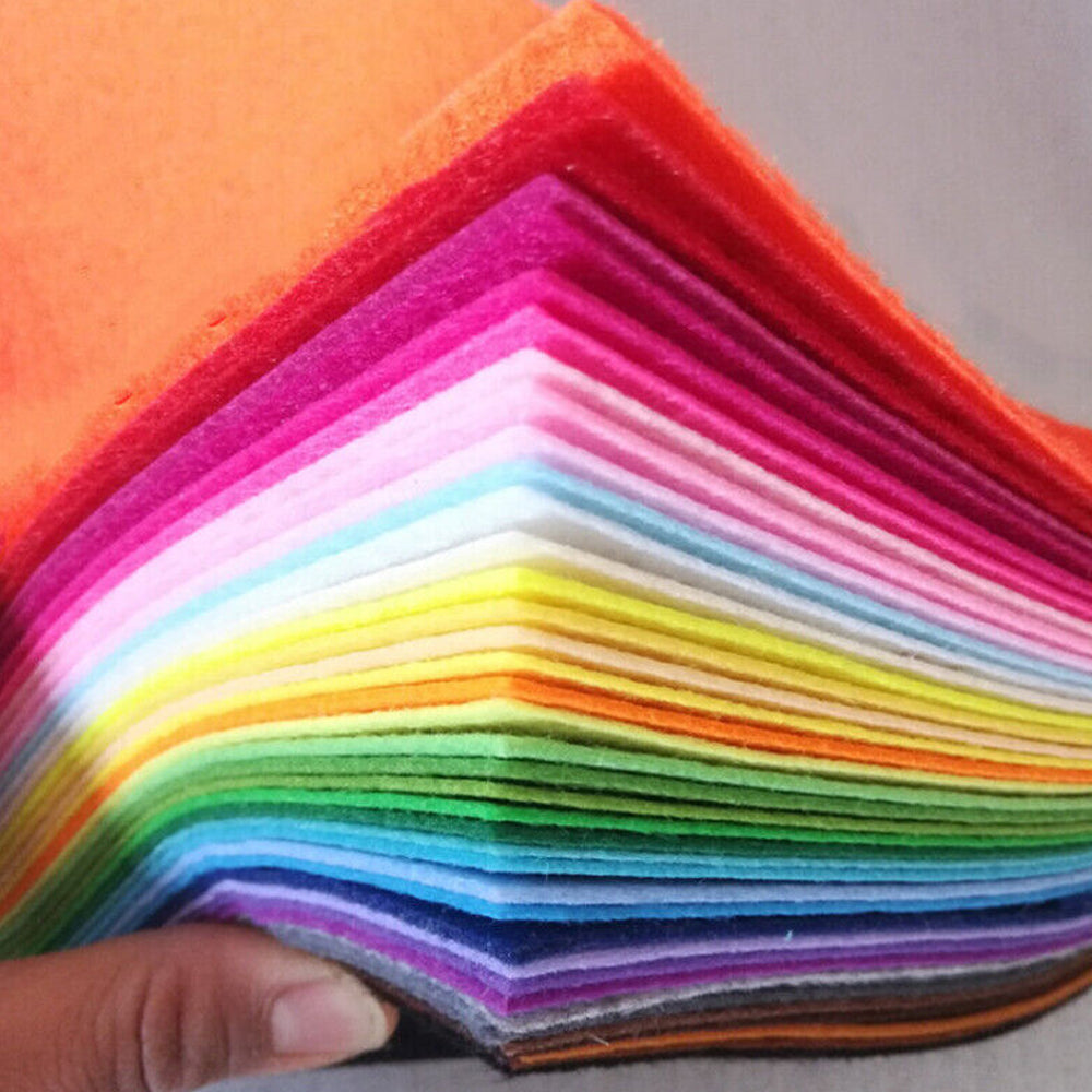 80pcs Squares Non-Woven Felt Fabric Sheets for DIY Handcrafting_4