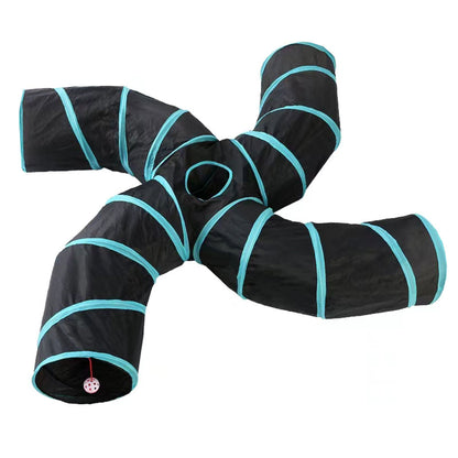 Pet Foldable Funny Exercise 4-Way Tunnel Play Toy - The Grand Bazaar of Australia