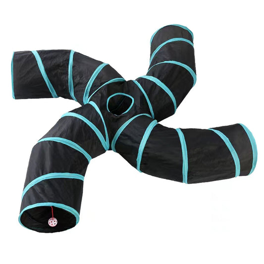 Pet Foldable Funny Exercise 4-Way Tunnel Play Toy - The Grand Bazaar of Australia