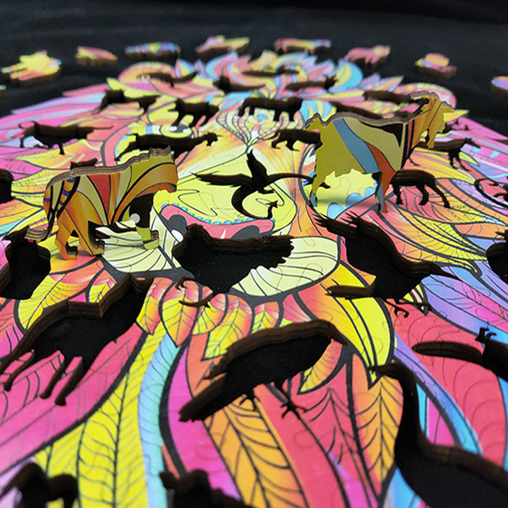 Colorful Mysterious Animal Wooden Toy Jigsaw Puzzle - The Grand Bazaar of Australia
