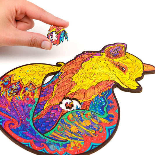Colorful Mysterious Animal Wooden Toy Jigsaw Puzzle - The Grand Bazaar of Australia