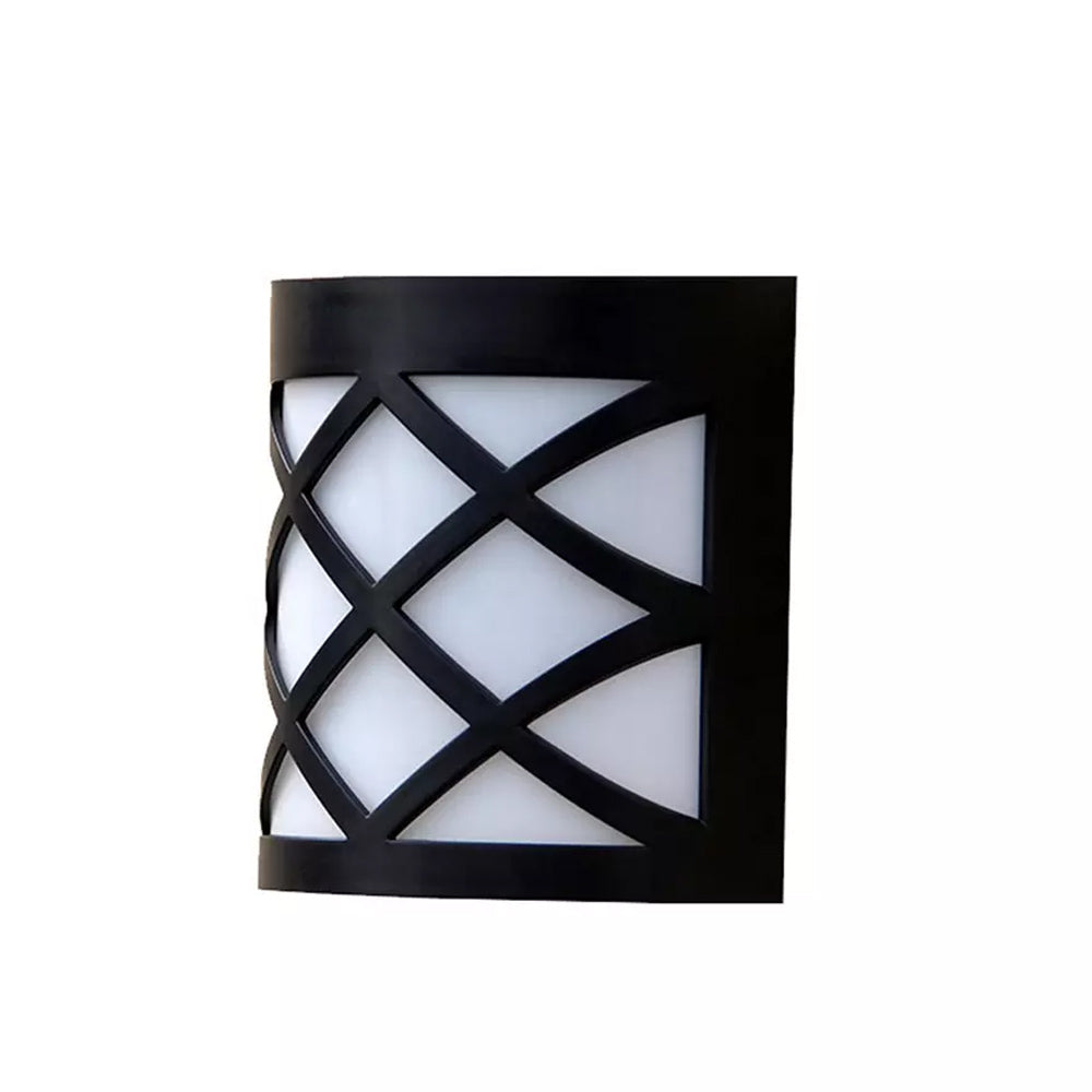 6 LED Outdoor Solar Wall Lights Garden Step Bright Light_2