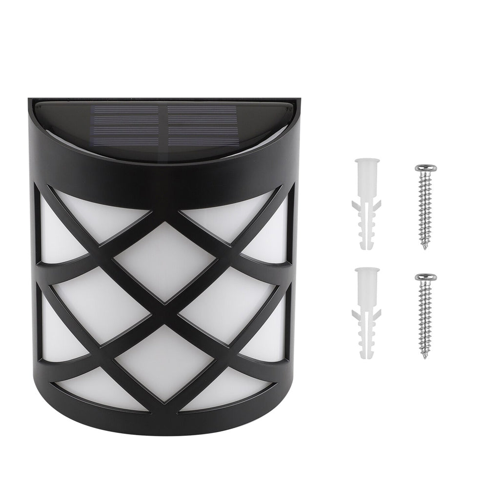 6 LED Outdoor Solar Wall Lights Garden Step Bright Light_7