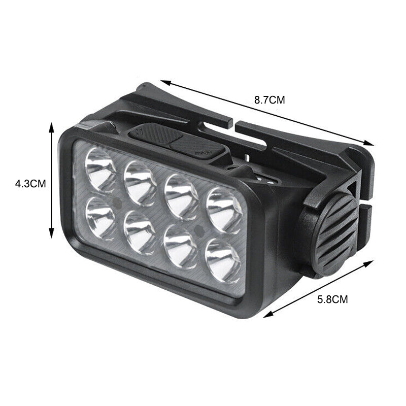 LED Motion Sensor Head Torch Waterproof Headlamp USB Rechargeable - The Grand Bazaar of Australia