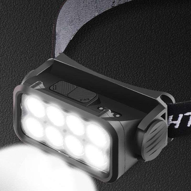 LED Motion Sensor Head Torch Waterproof Headlamp USB Rechargeable - The Grand Bazaar of Australia