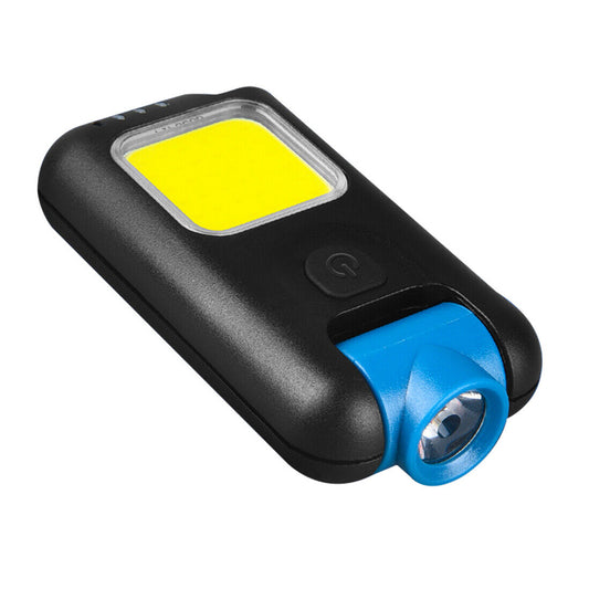 Mini LED Flashlight Keychain COB Work Light- USB Rechargeable - The Grand Bazaar of Australia