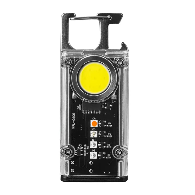 5 Color Light Keychain COB+LED Mini Flashlight- USB Charging - The Grand Bazaar of Australia
