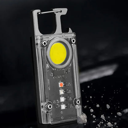 5 Color Light Keychain COB+LED Mini Flashlight- USB Charging - The Grand Bazaar of Australia