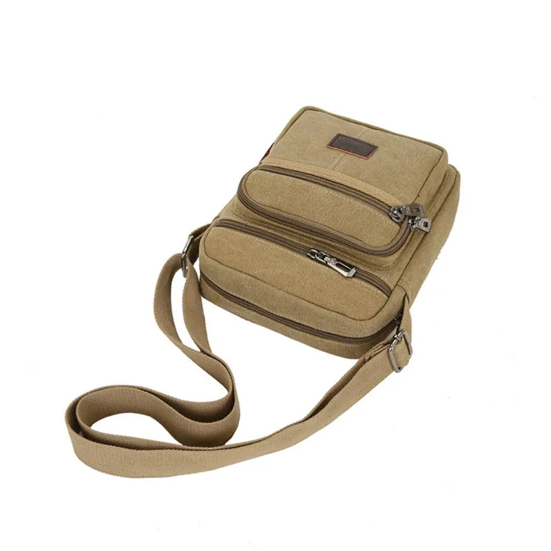 Retro Style Men's Canvas Messenger and Crossbody Satchel Bag_14