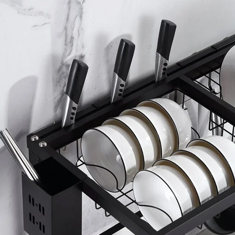 1 / 2 Tier Stainless Steel Dish Drying Rack and Kitchen Cutlery Organize_6