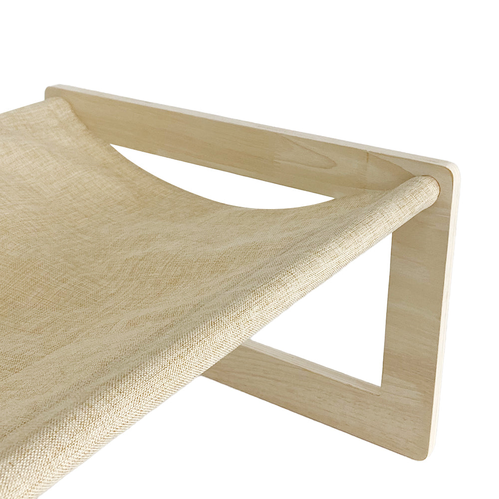 PETSWOL Breathable Cat Bed Wooden Cat Hammock_1