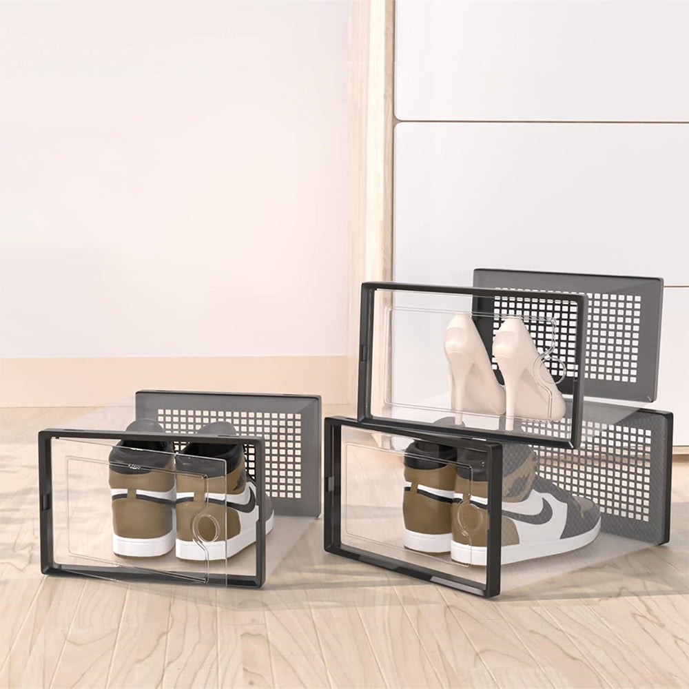 STORFEX 6/12 Pack Stackable Shoe Organizers Storage Boxes - The Grand Bazaar of Australia