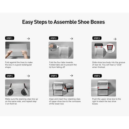 STORFEX 6/12 Pack Stackable Shoe Organizers Storage Boxes - The Grand Bazaar of Australia