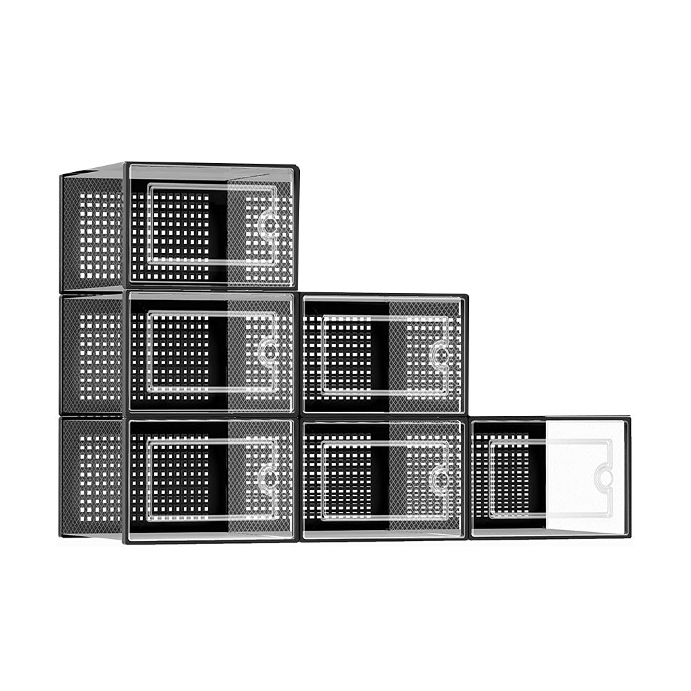 STORFEX 6/12 Pack Stackable Shoe Organizers Storage Boxes - The Grand Bazaar of Australia