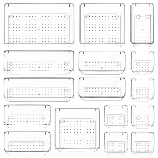 STORFEX Multifunctional Clear Plastic Drawer Organizers Set - The Grand Bazaar of Australia