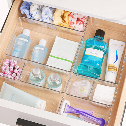 STORFEX Multifunctional Clear Plastic Drawer Organizers Set - The Grand Bazaar of Australia